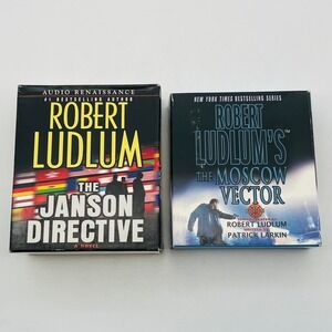 Robert Ludlum Audiobook CD Lot 2 Janson Directive Moscow Vector